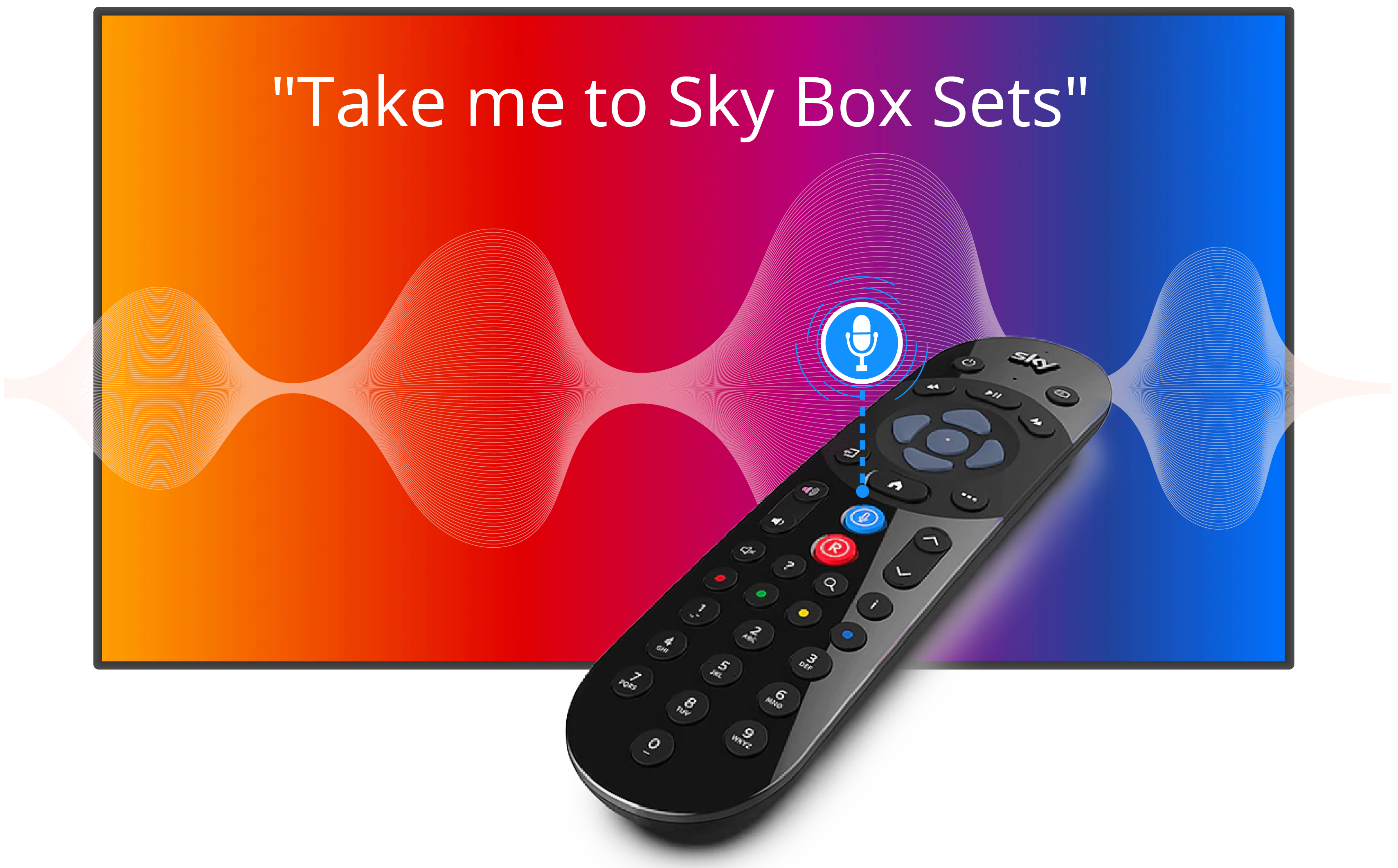 Sky voice control function