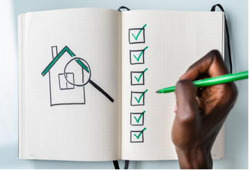 Image of a notebook with tick boxes